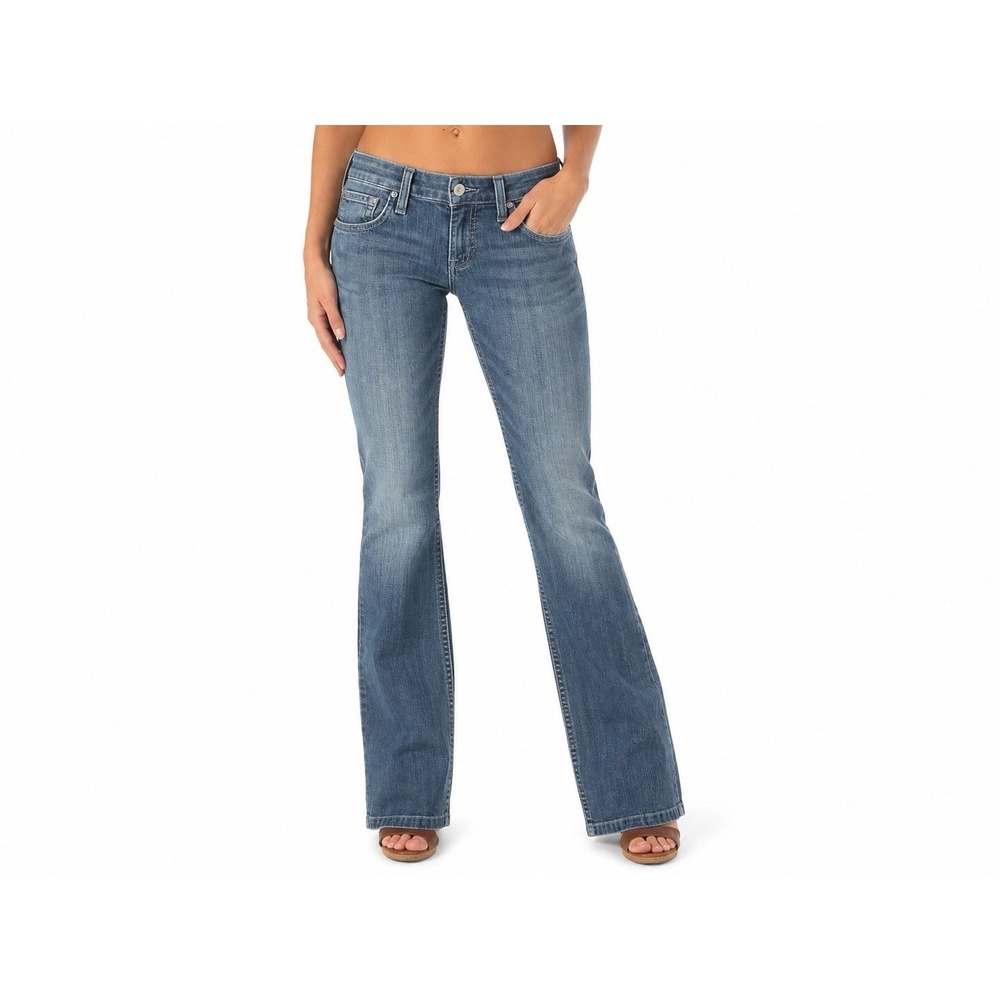 7 For All Mankind A Pocket Jeans Bootcut Flare Low Rise Y2K Denim Size 27